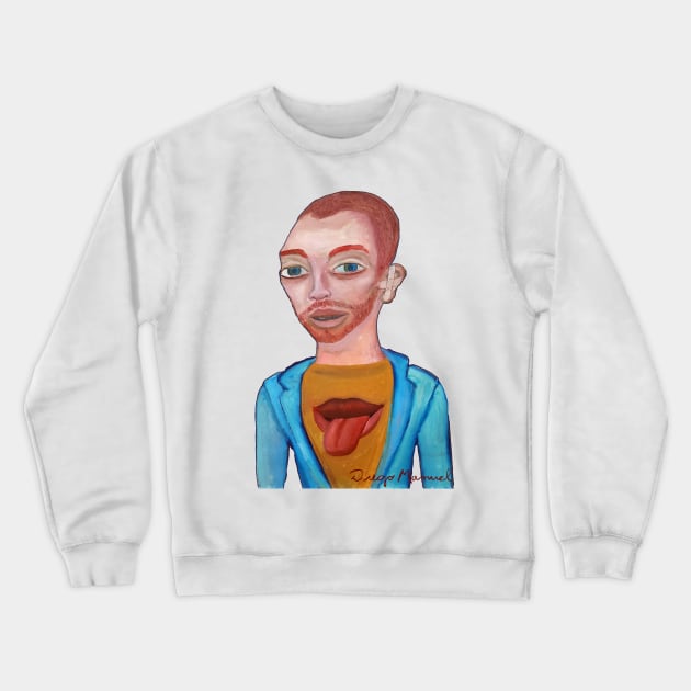 Vincent van Gogh rock fan Crewneck Sweatshirt by diegomanuel